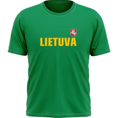 Marškinėliai Lietuva Su Vėliavėle Ant Nugaros