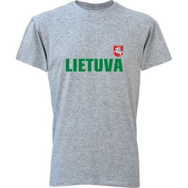 Marškinėliai Lietuva Su Vėliavėle Ant Nugaros