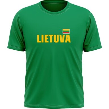 Marškinėliai Lietuva Su Vyčiu Ant Nugaros (Dydis 4XL ir 5XL)