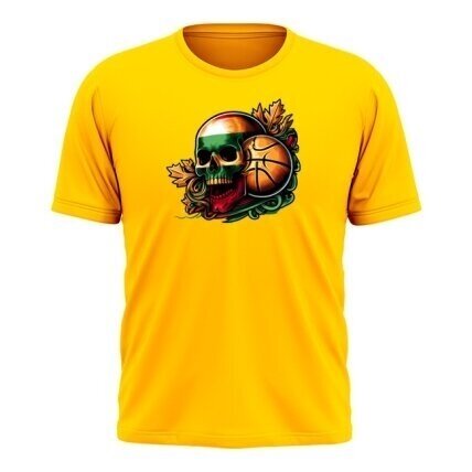 Kid's T-Shirt Lithuania Basketball Skull (3 colours) Kid's T-Shirt Lithuania Basketball Skull (3 colours)