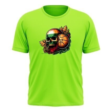 Kid's T-Shirt Lithuania Basketball Skull (3 colours) 1 Kid's T-Shirt Lithuania Basketball Skull (3 colours) 1