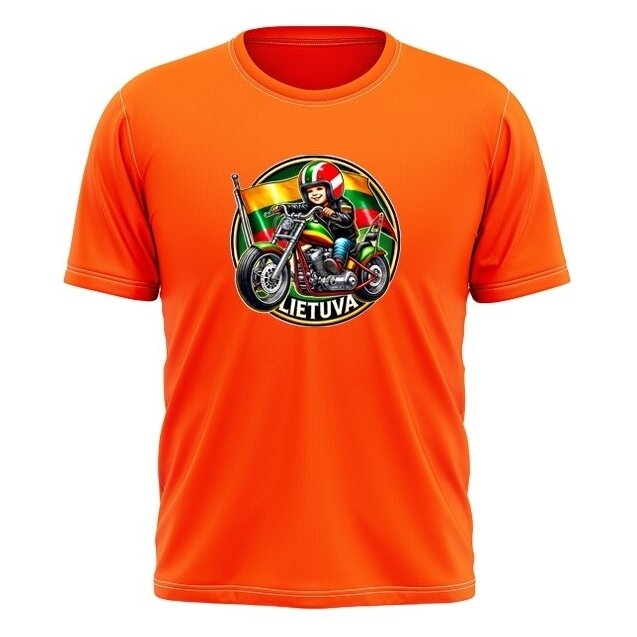 Kid's T-Shirt Lithuania Biker (4 colours) 3 Kid's T-Shirt Lithuania Biker (4 colours) 3