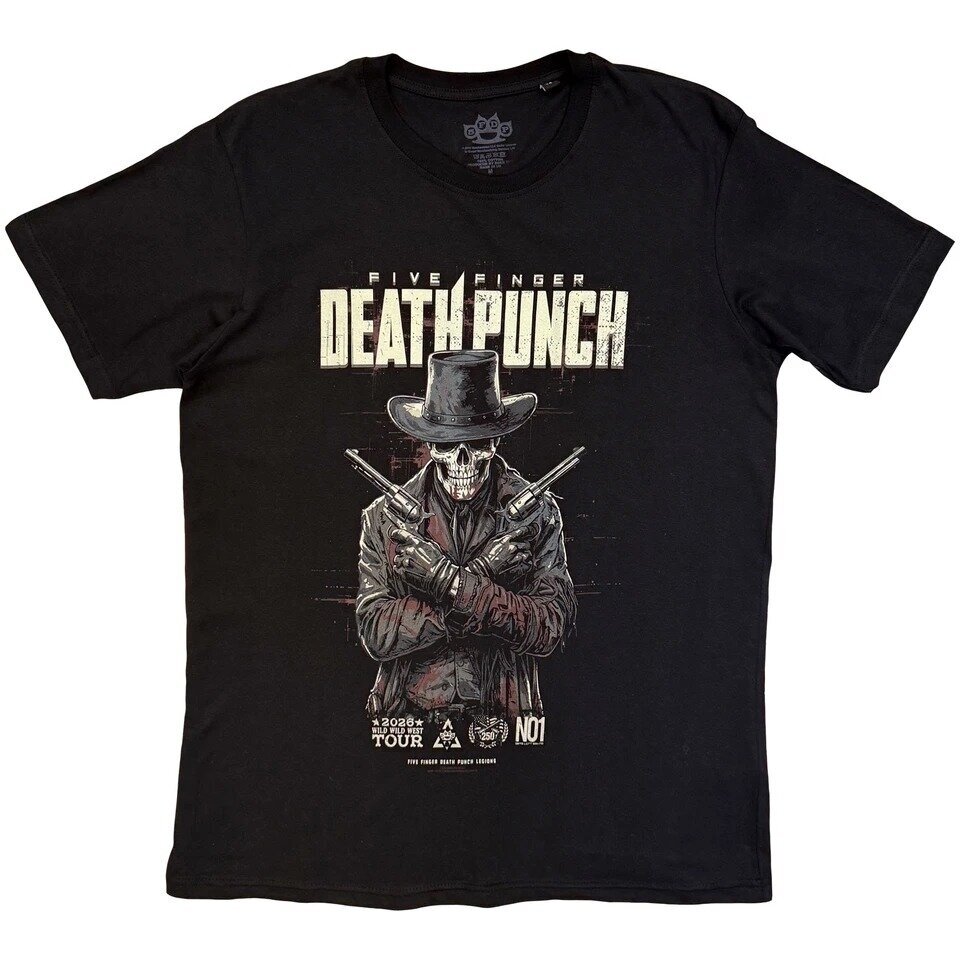 T-Shirt Five Finger Death Punch Crossed Pistols Full Colour T-Shirt Five Finger Death Punch Crossed Pistols Full Colour