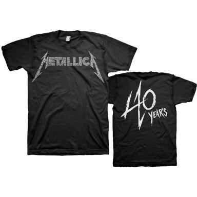 Футболка Metallica 40th Anniversary Songs Logo