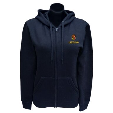 Ladies Hoodie With Zipper Lithuania Basketball