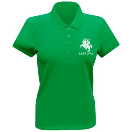 Moteriški Polo Marškinėliai Vytis Ant Krūtinės Moteriški Polo Marškinėliai Vytis Ant Krūtinės
