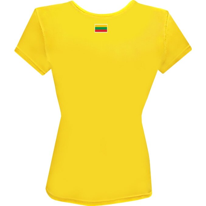 Moteriški Marškinėliai Lietuva Su Vėliavėle Ant Nugaros 1 Moteriški Marškinėliai Lietuva Su Vėliavėle Ant Nugaros 1