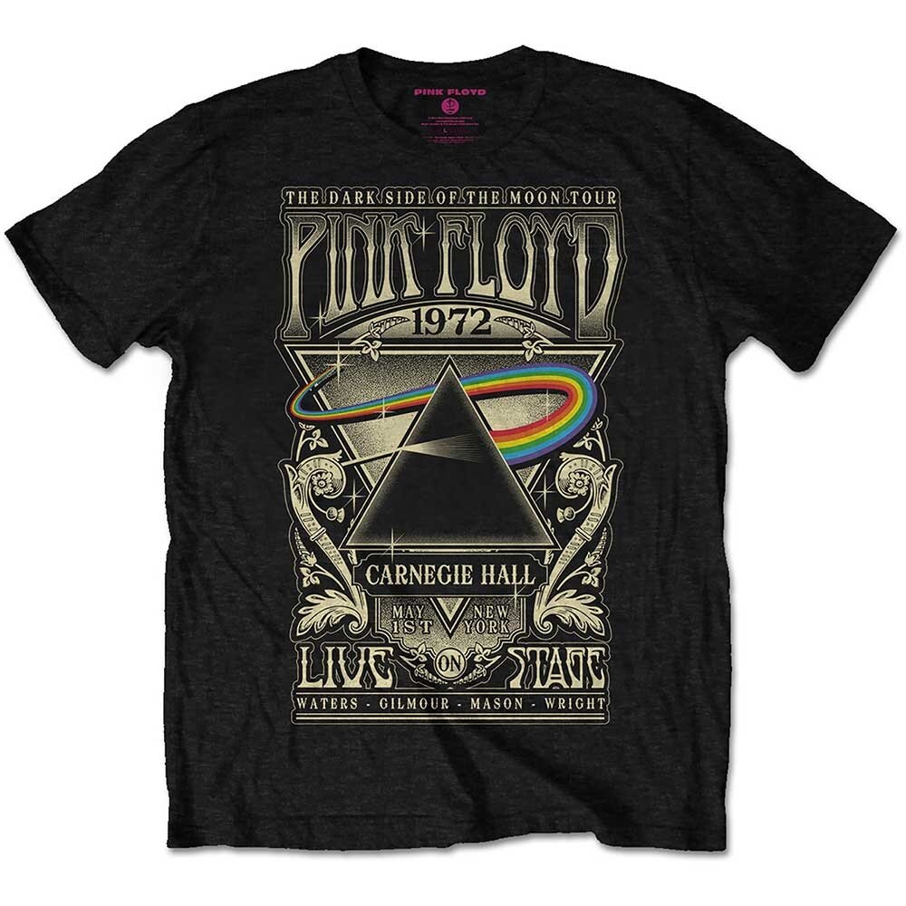 Pink Floyd Carnegie Hall Poster Marškinėliai Pink Floyd Carnegie Hall Poster Marškinėliai