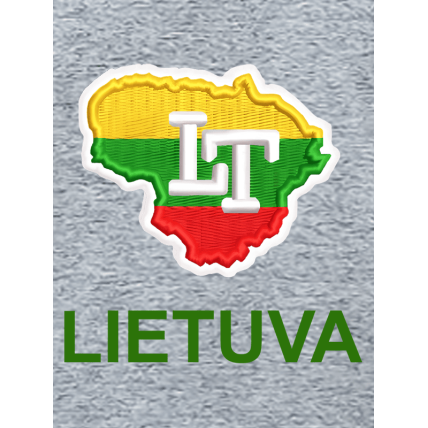 Polo Shirt Lithuania Contour 1