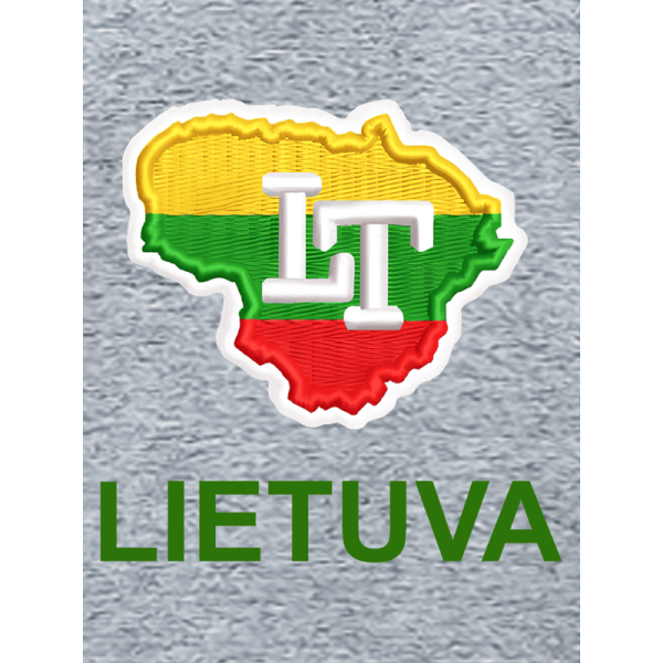 Polo Shirt Lithuania Contour 1