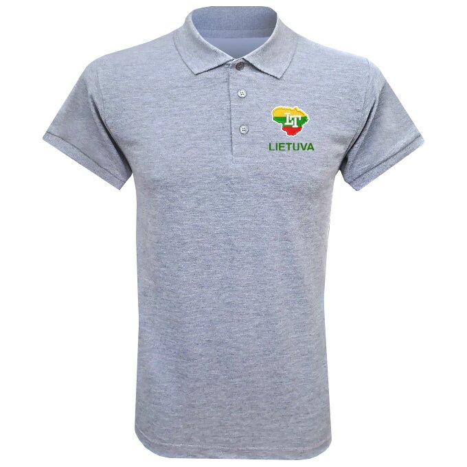 Polo Shirt Lithuania Contour Polo Shirt Lithuania Contour