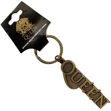 Queen Gold Logo Raktų Pakabukas