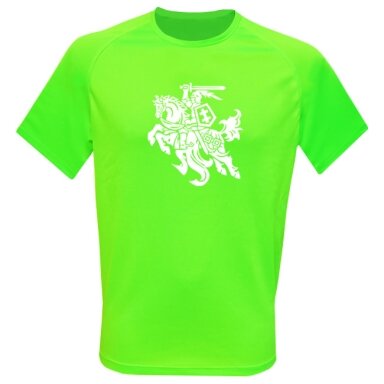 Sportiniai Marškinėliai Stilizuotas Vytis (Neon Green)