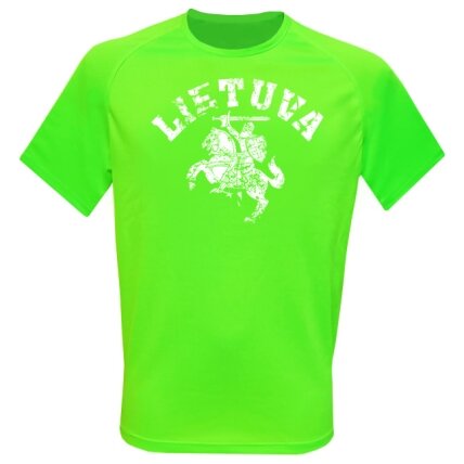 Sportiniai Marškinėliai Lietuva Vytis (Neon Green) Sportiniai Marškinėliai Lietuva Vytis (Neon Green)