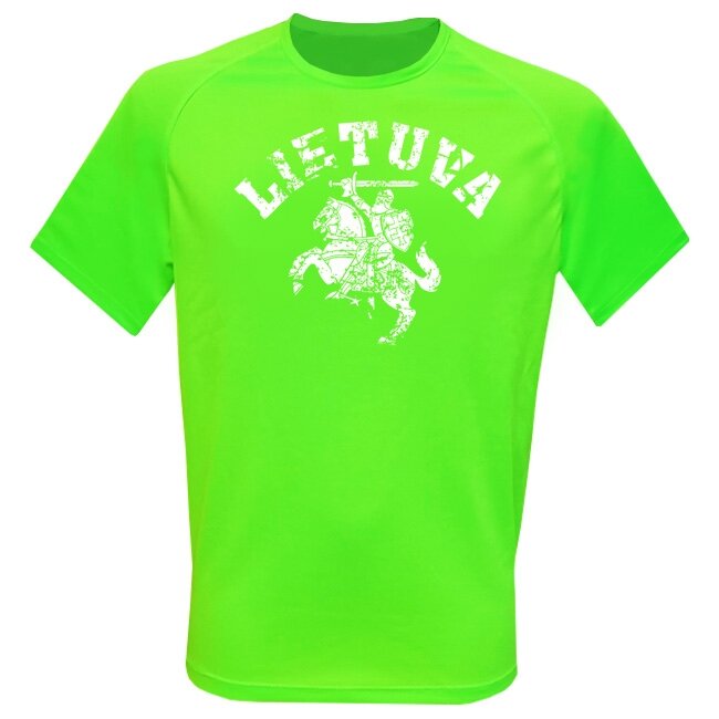 Sportiniai Marškinėliai Lietuva Vytis (Neon Green) Sportiniai Marškinėliai Lietuva Vytis (Neon Green)