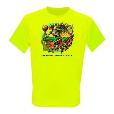 Junior Sporty Tee Lithuania Basketball Skull