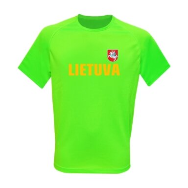 Vaikiški Sportiniai Marškinėliai Lietuva (Vėliavėlė Ant Nugaros)