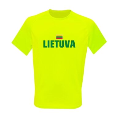 Vaikiški Sportiniai Marškinėliai Lietuva (Vytis Ant Nugaros) Vaikiški Sportiniai Marškinėliai Lietuva (Vytis Ant Nugaros)