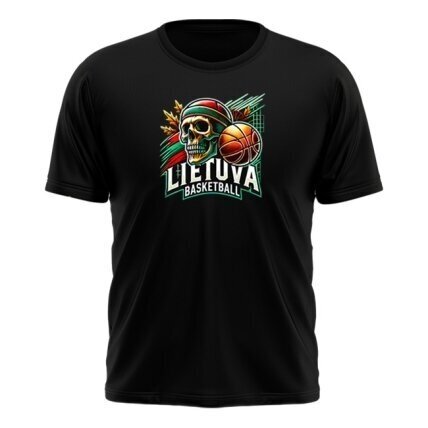 Vaikiški Marškinėliai Lietuva Basketball Skulls (3 spalvos) 3 Vaikiški Marškinėliai Lietuva Basketball Skulls (3 spalvos) 3