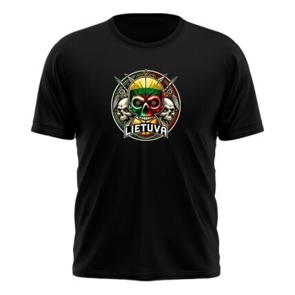Kid's T-Shirt Lithuania Basketball Skulls (3 colours) 2 Kid's T-Shirt Lithuania Basketball Skulls (3 colours) 2