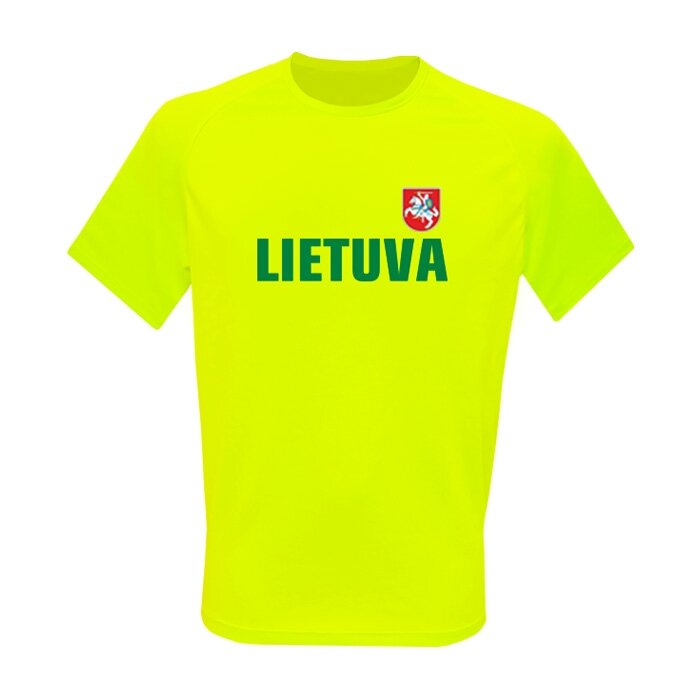 Vaikiški Sportiniai Marškinėliai Lietuva (Vėliavėlė Ant Nugaros)